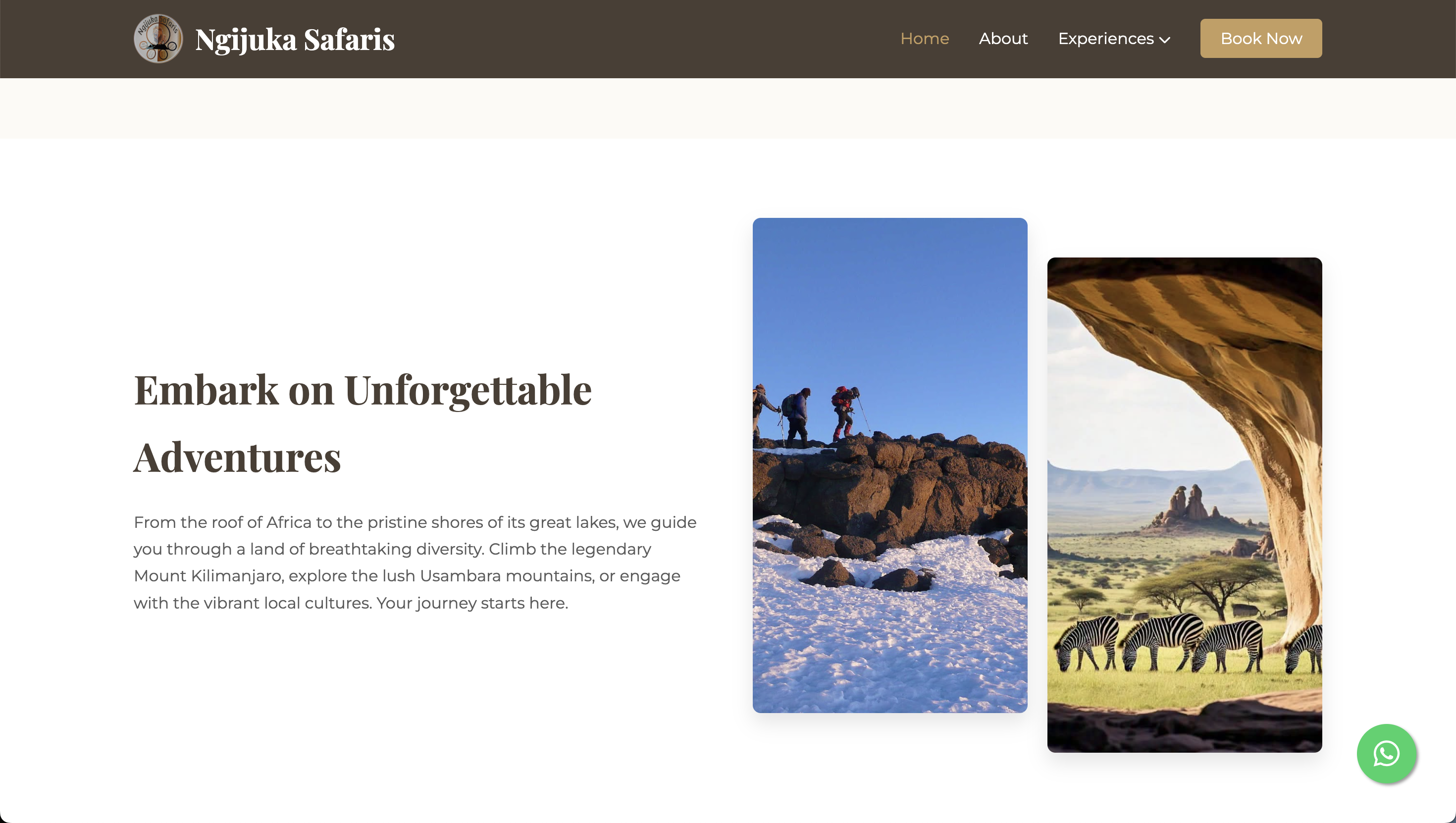 Screenshot of ngijuka safari